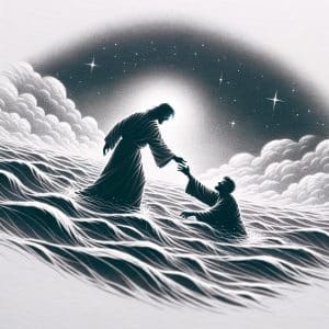 little faith, Big God, Jesus saves Peter from drowning, matthew 14