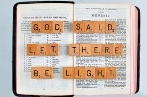 in the beginning, God said, let there be light, genesis 1:1, Bible, genesis 1