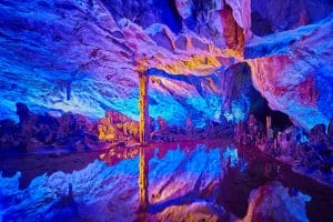 the power of God's Word, Bible, Reed Flute Cave, China, Beautiful cave